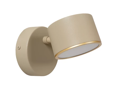 Lucide GIAN - Wall light - LED Dim. - 1x9W 2700K - Taupe - turned off